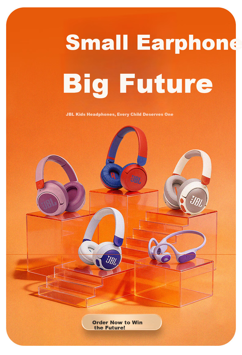 JBL JR Free Open-Ear Wireless Neckband Kids Headphones Non-In-Ear Bluetooth Ear-Hook Student Study Online Class Sports Music Ear Protection Parent-Child Education Sky Blue Purple 15