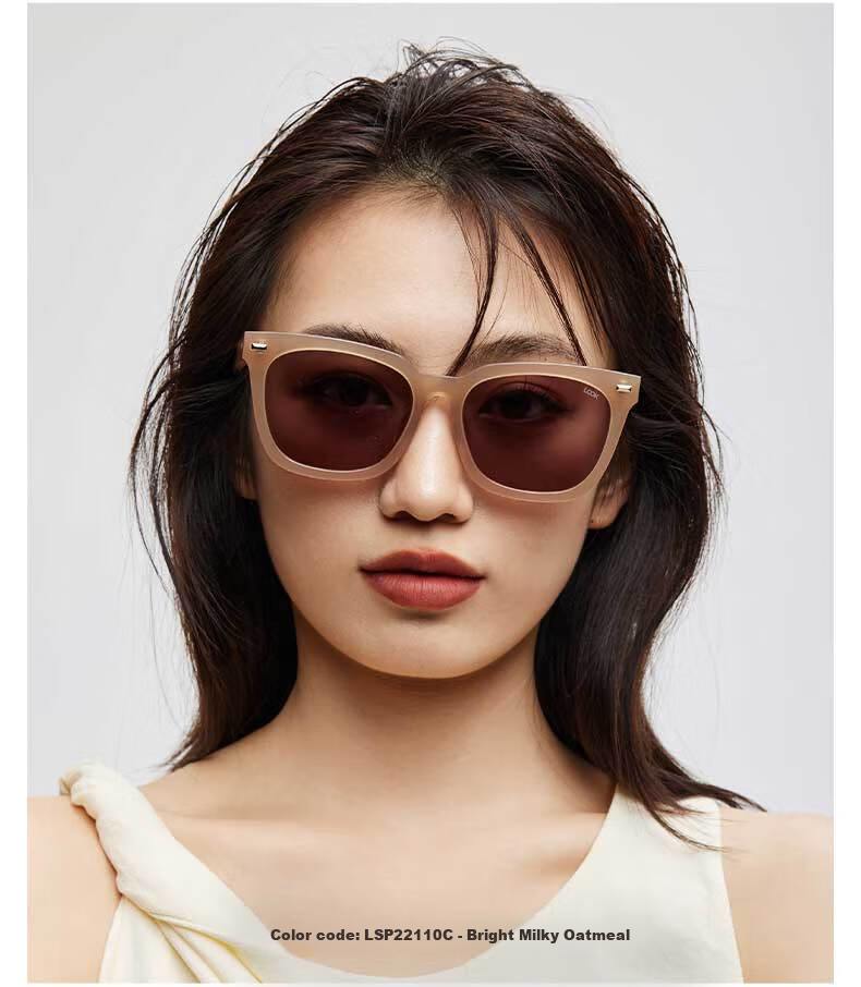 LOOK Sunglasses UV Protection Vintage Small Square Frame Red Bean Style Unisex Sun Glasses Back to School Christmas Gift 6