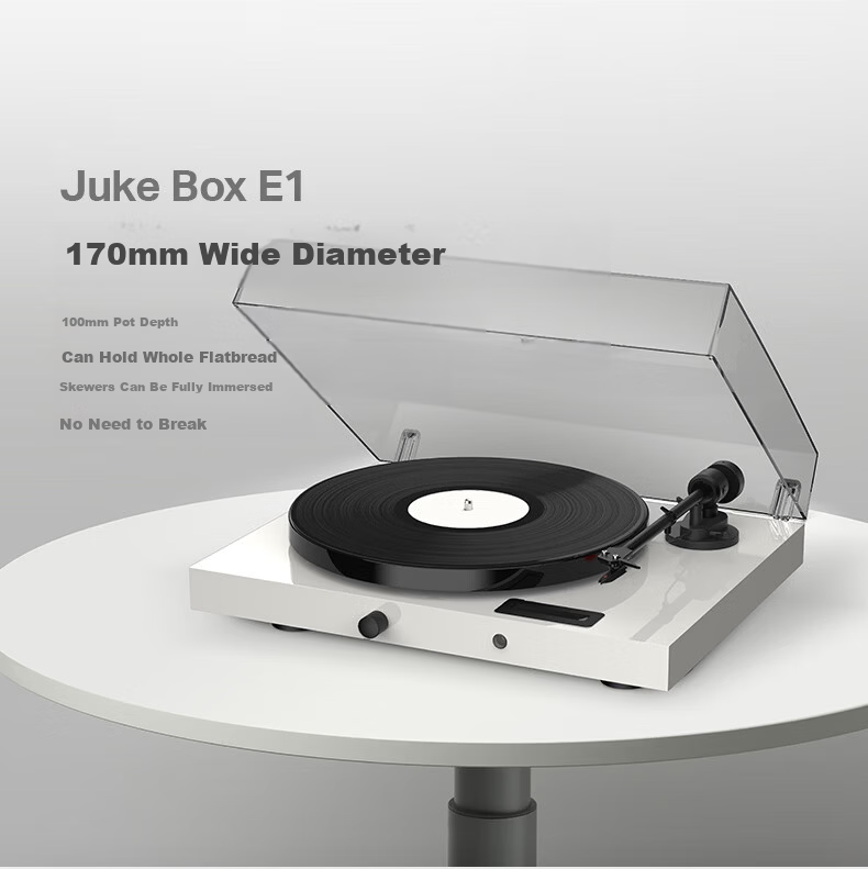 Baodi Juke Box E1 Vinyl Record Player All-in-One Austrian Imported Pro-Ject High-End Turntable White 5