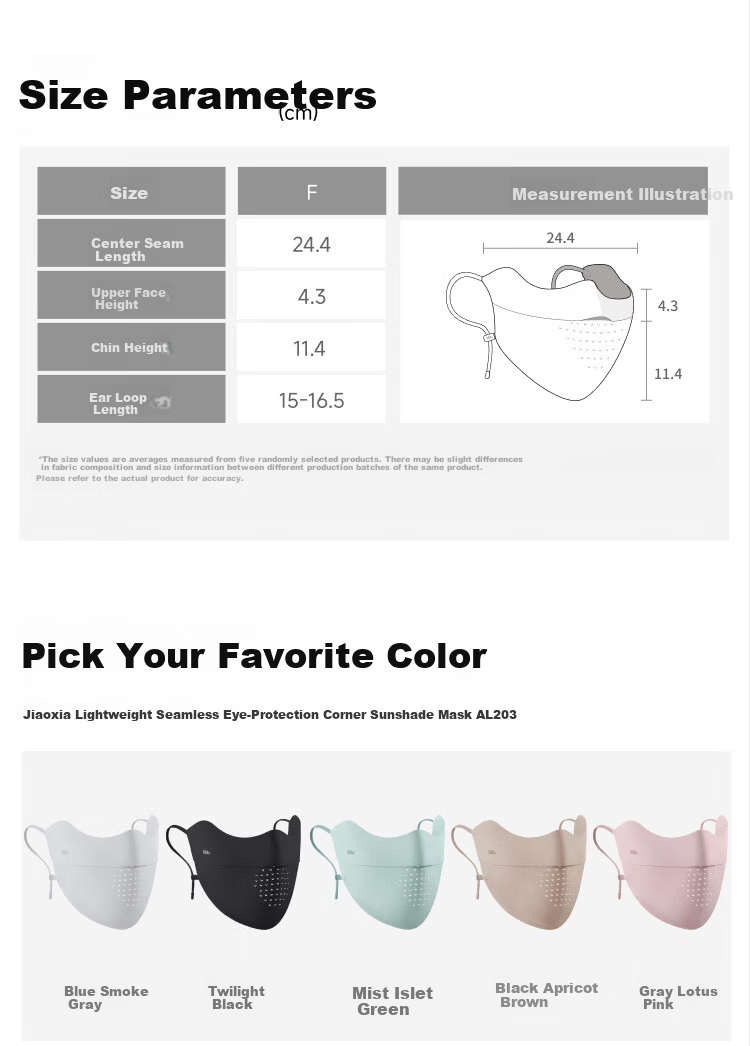 Beneunder Lightweight Breathable Sunscreen Face Mask Facekini High-Value Cycling Face Cover Green 16
