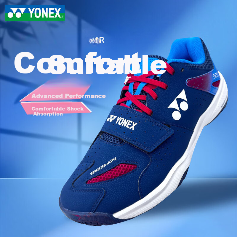 YONEX Badminton Shoes Spring Summer Professional Competition Training Cushioning Breathable Sports Shoes SHB520WCR White Blue Size 43 20