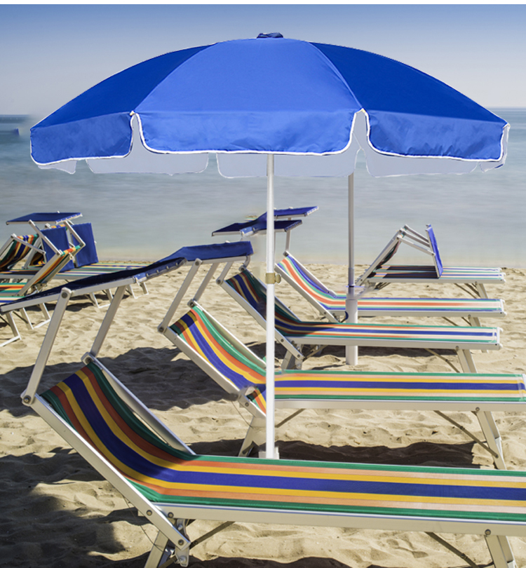 Suncojia Outdoor Sun Umbrella, 2.6m Sunshade, Beach Umbrella, Large Market Stall Umbrella, Large Rain Umbrella, Base Not Included 5