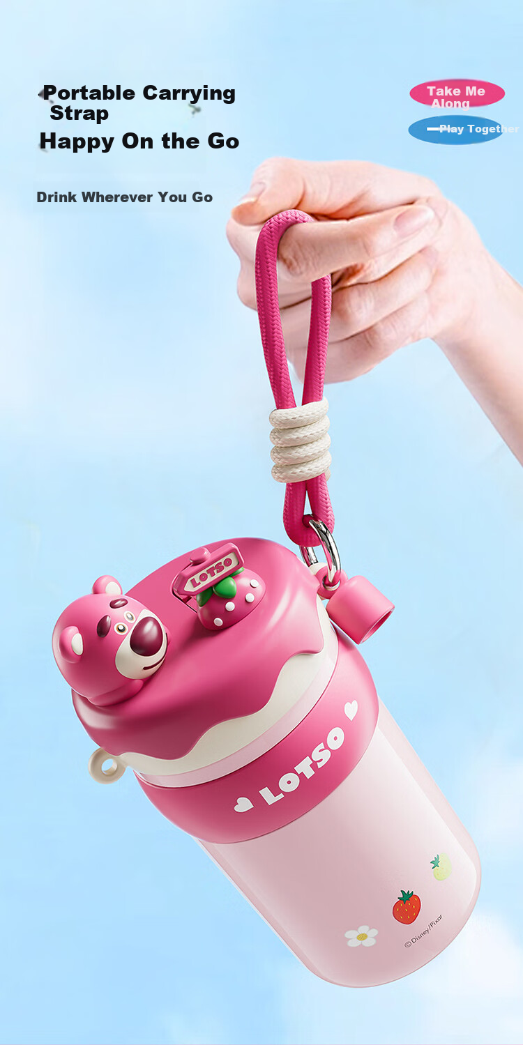 Disney Insulated Straw Water Bottle for Women 316 Stainless Steel High-Quality Student Kids Portable 520mL Mickey 13