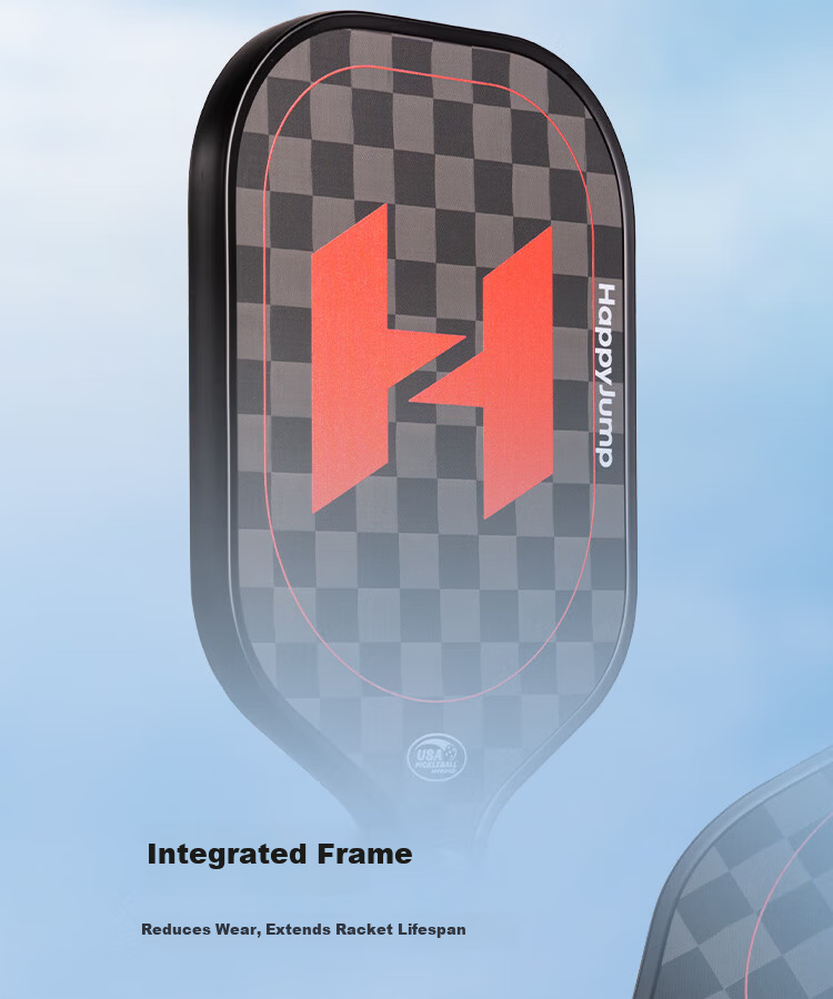 HiJump (Germany) Pickleball Paddle Tournament Grade 18K Carbon Fiber T800 Carbon Fiber Professional Single Paddle 14