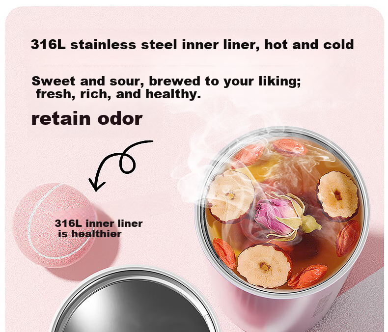 COSTA Large Capacity Insulated Mug, 316 Stainless Steel Water Bottle, Portable Cup for Men And Women, Tea Drinking Mug, Gift, Car-Friendly And Portable 14
