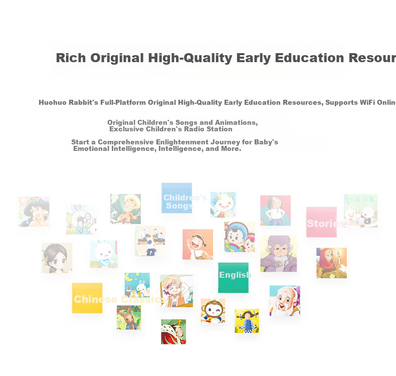 Huohuo Rabbit Smart Reading Pen Children's English Enlightenment Early Education Reading Learning Machine Boys and Girls Toy Children's Day Gift 11