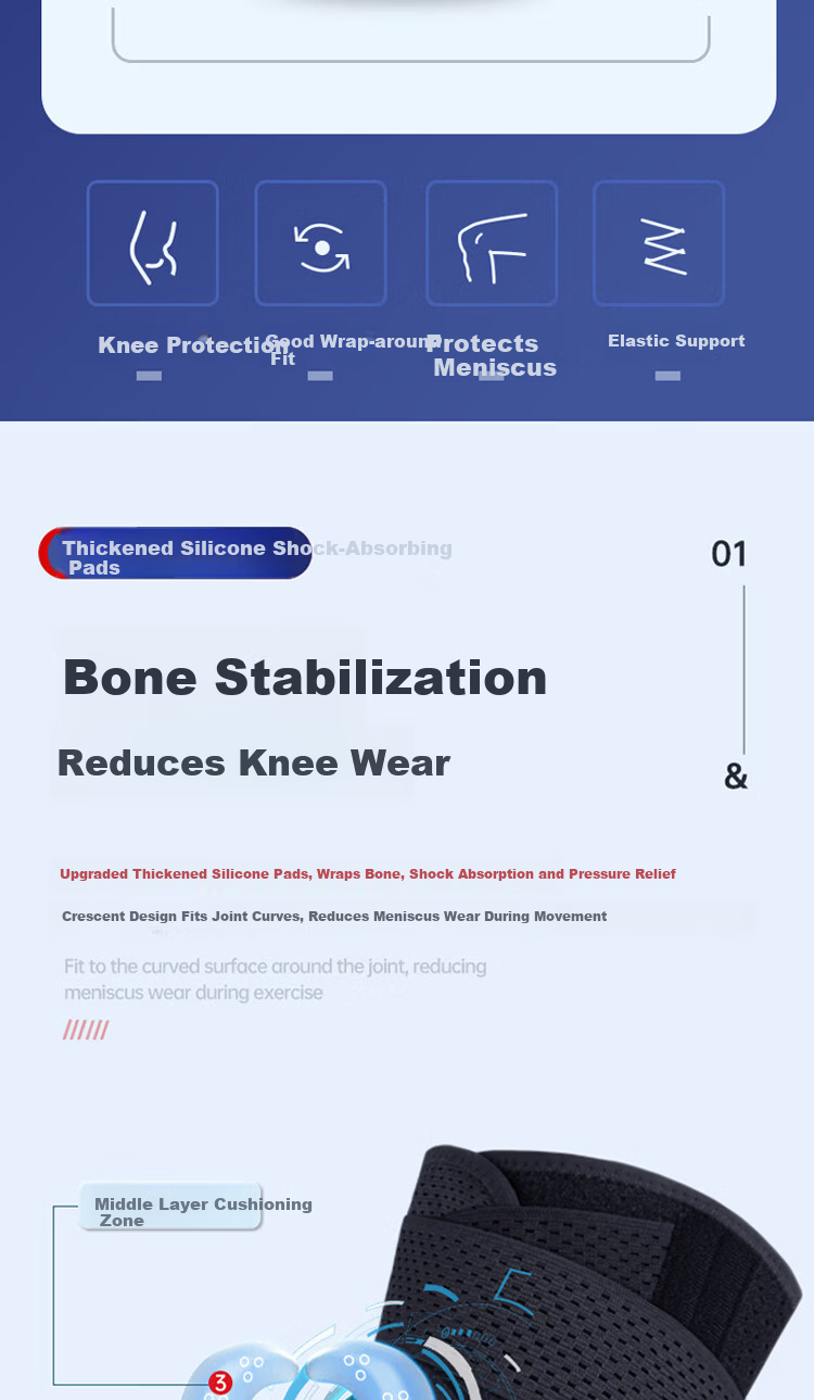 KYOLENS Knee Brace for Arthritis Meniscus Injury Prevention Sports Medical Synovial Fluid Patellar Ligament Pain Relief for Men and Women Running 4