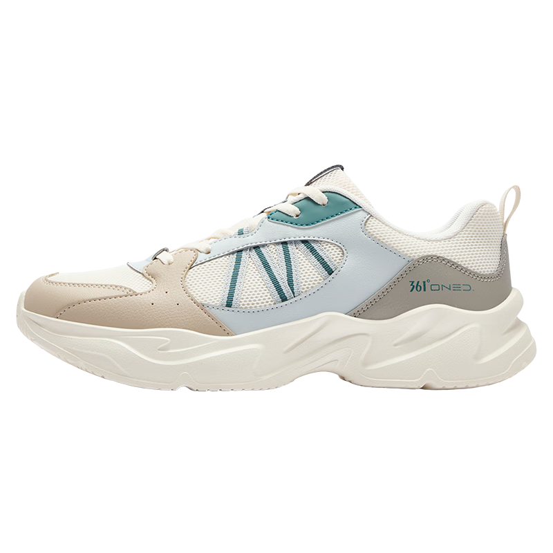 361° Men's Sports Shoes Autumn Comfortable Lightweight Breathable Casual Retro Dad Shoes 672636702-1