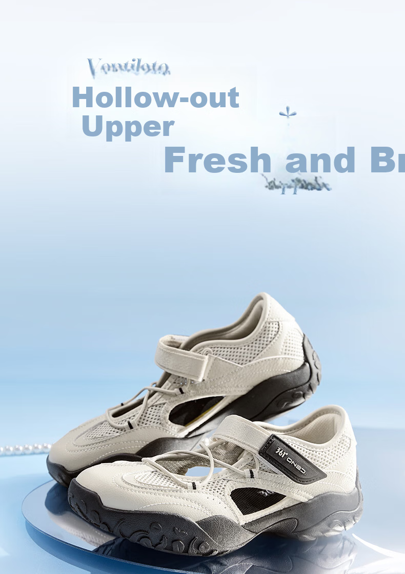 361° Women's Sports Sandals Summer New Ballet Soft Elastic Mary Jane Shoes 682626771-2 9