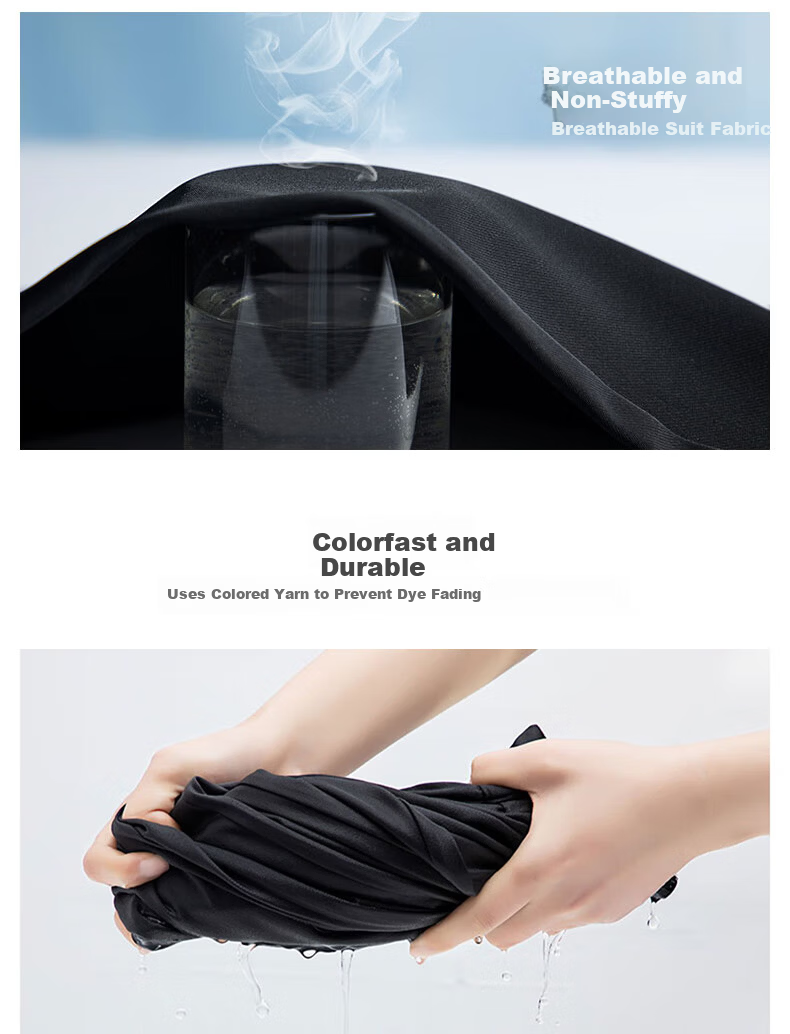 LangSha Wide-Leg Pants for Women, Spring And Autumn High-Waisted Draping Straight-Leg Elegant Slimming Black Trousers 12