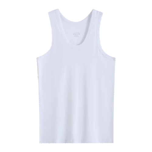 Yiershuang [Cooling Mint] Men's 100% Cotton 10A Antibacterial Sweat-Absorbing Sleeveless T-Shirt Sports High Elastic Base Layer Vest