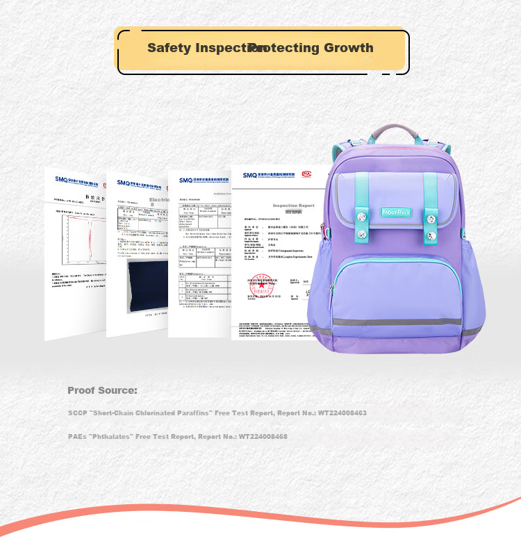 MoonRock PCT Flagship Model Primary School Children's Backpack Large Capacity Bag for Grades 3-6 Poseidon Blue 10