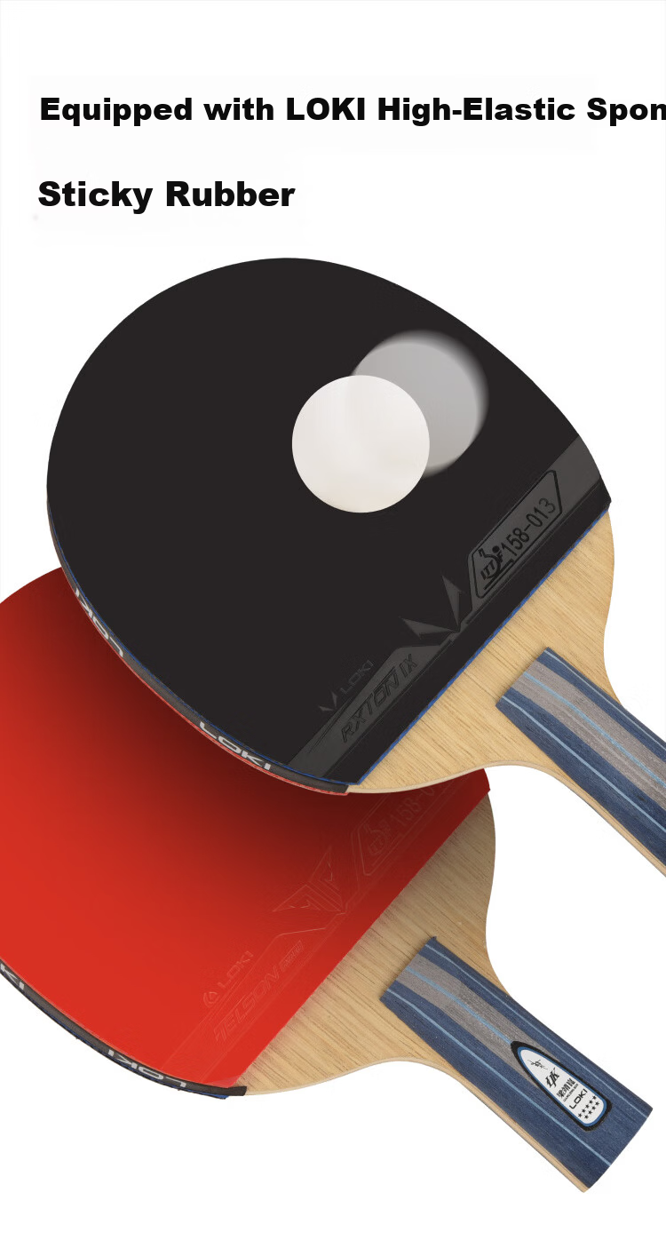 LOKI Thor Table Tennis Racket Single Blade Liang Jingkun 8-Star Carbon Fiber Double-Sided Inverted Rubber Shakehand Paddle 3