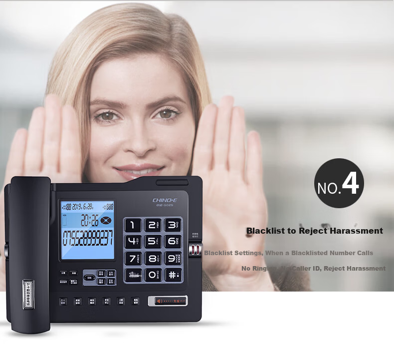 Zhongnuo Recording Landline Phone Smart Automatic Recording 1100 Hours Dual Mode Export Voicemail Hotel Fixed Phone Encrypted G025 Upgrade Version 16GB Card 19