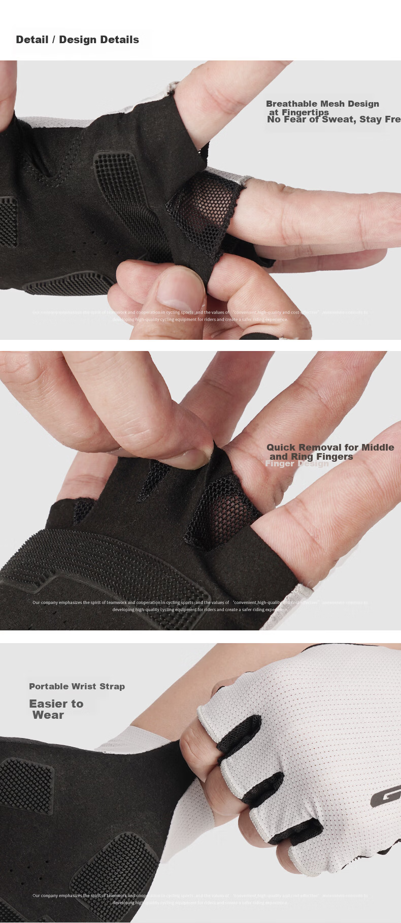 GUB Cycling Gloves Half Finger Breathable Shock Absorption Road Mountain Bike Foldable Equipment Unisex 6