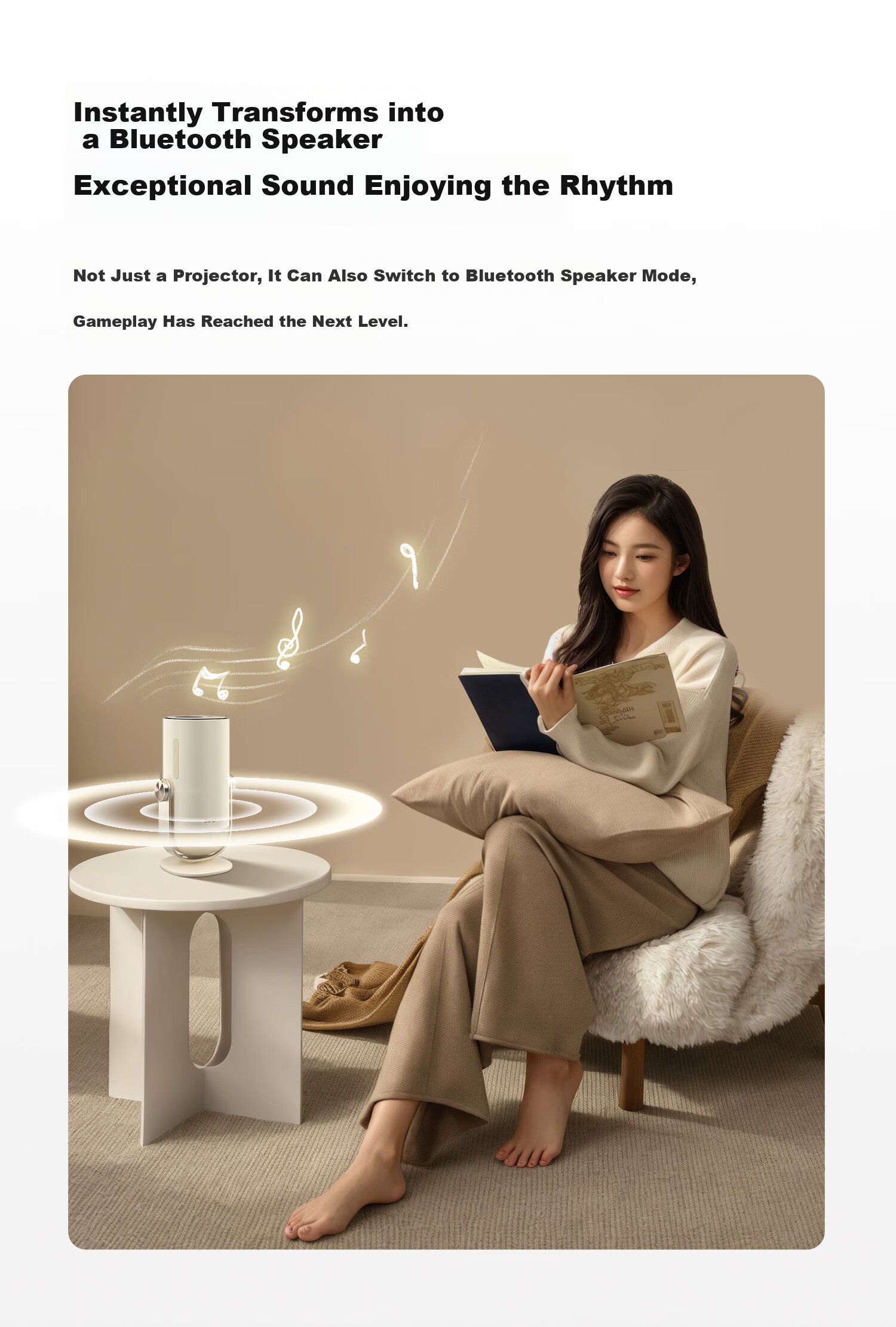 Dangbei Smart2 Projector Home Use HD Portable PTZ Projector Affordable Smart Home Theater National Subsidy (Mijia Connected Atmosphere Speaker) 23