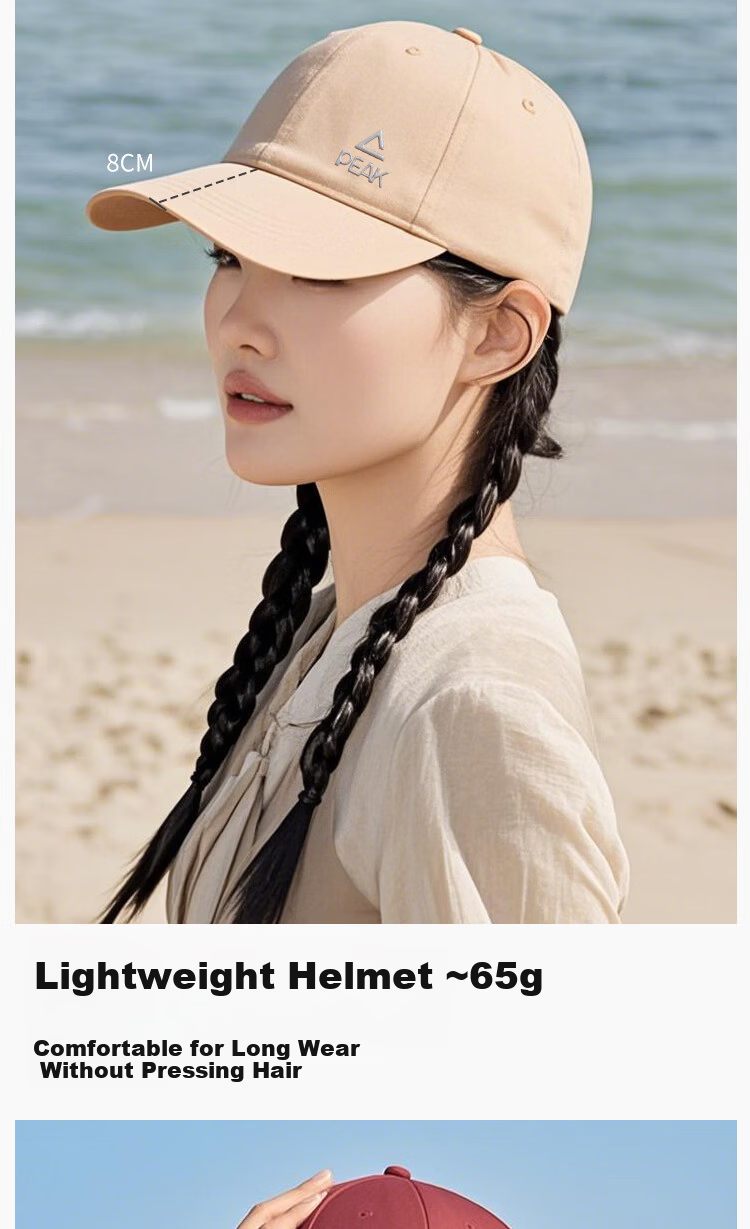 Peak Baseball Cap Outdoor Fishing Sun Protection Wide Brim Sports Versatile Breathable Sweat-Absorbing Sunshade Hat 9