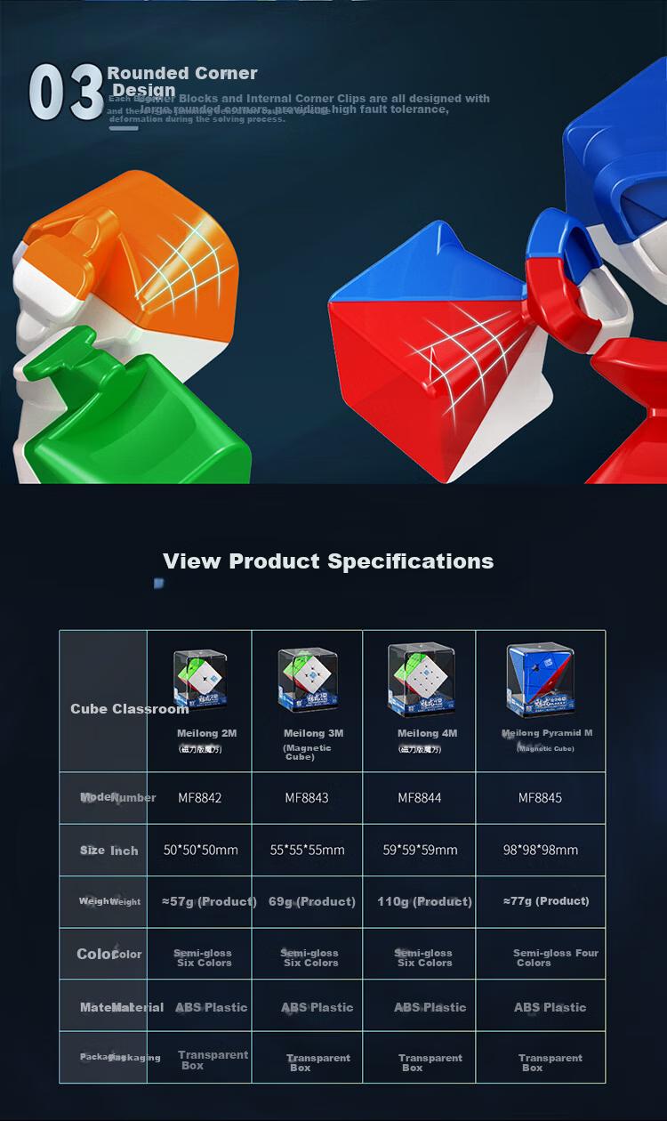 Moyuwenhua Five-Level Magnetic Speed Cube, Smooth Rotation, Competition-Specific, Educational Toy for Early Learning 8