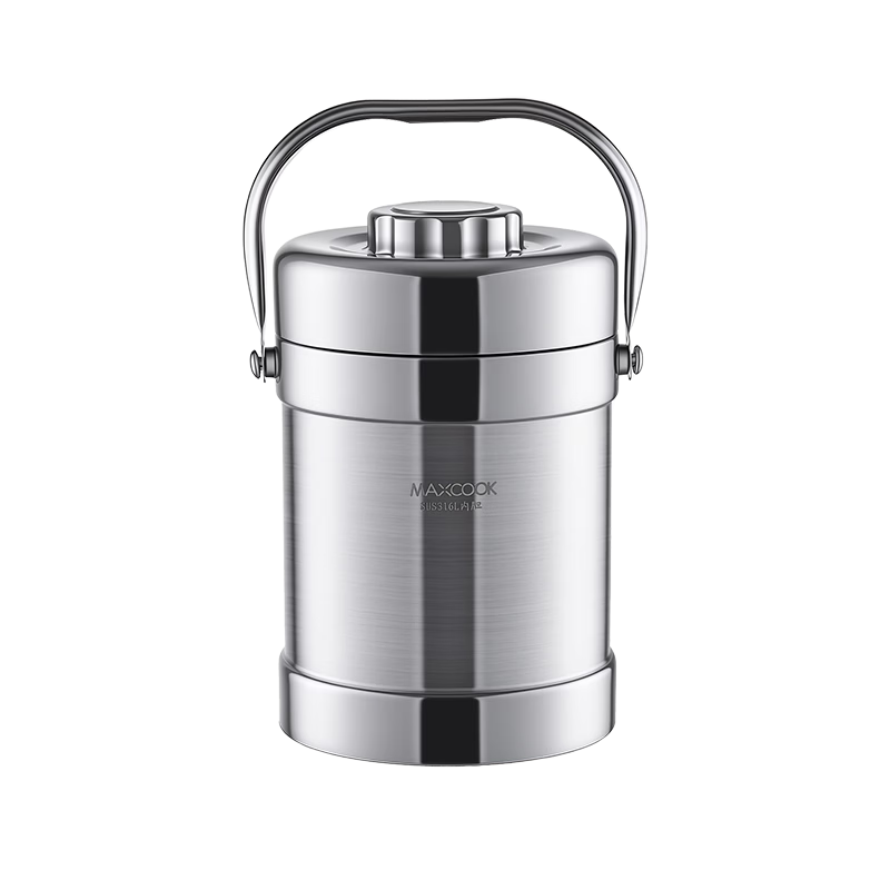 MAXCOOK 316L Stainless Steel Insulated Lunch Box Vacuum Thermal Container Student Bento Portable Lunch Box MCTG0579