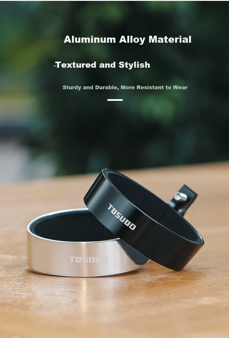 Tas Captain Bicycle Coffee Cup Holder Adjustable Aluminum Alloy Handlebar Water Bottle Holder Black 3