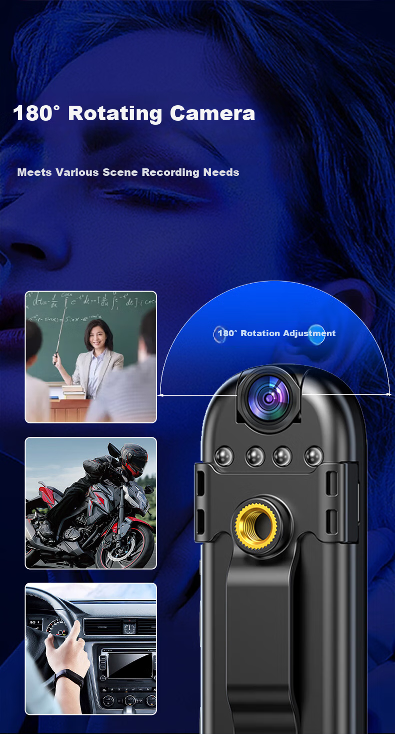 Aigo Body-Worn Mini HD Portable Video Recorder Camera for Law Enforcement, Dog Walking Recording Device S1-32G 1