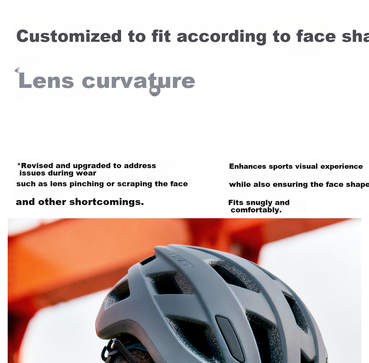 KAPVOE Warrior Anti-Fog Cycling Glasses Photochromic Day-Night Dual-Use Windproof Sandproof Sports Professional Mountain Road Bike 5