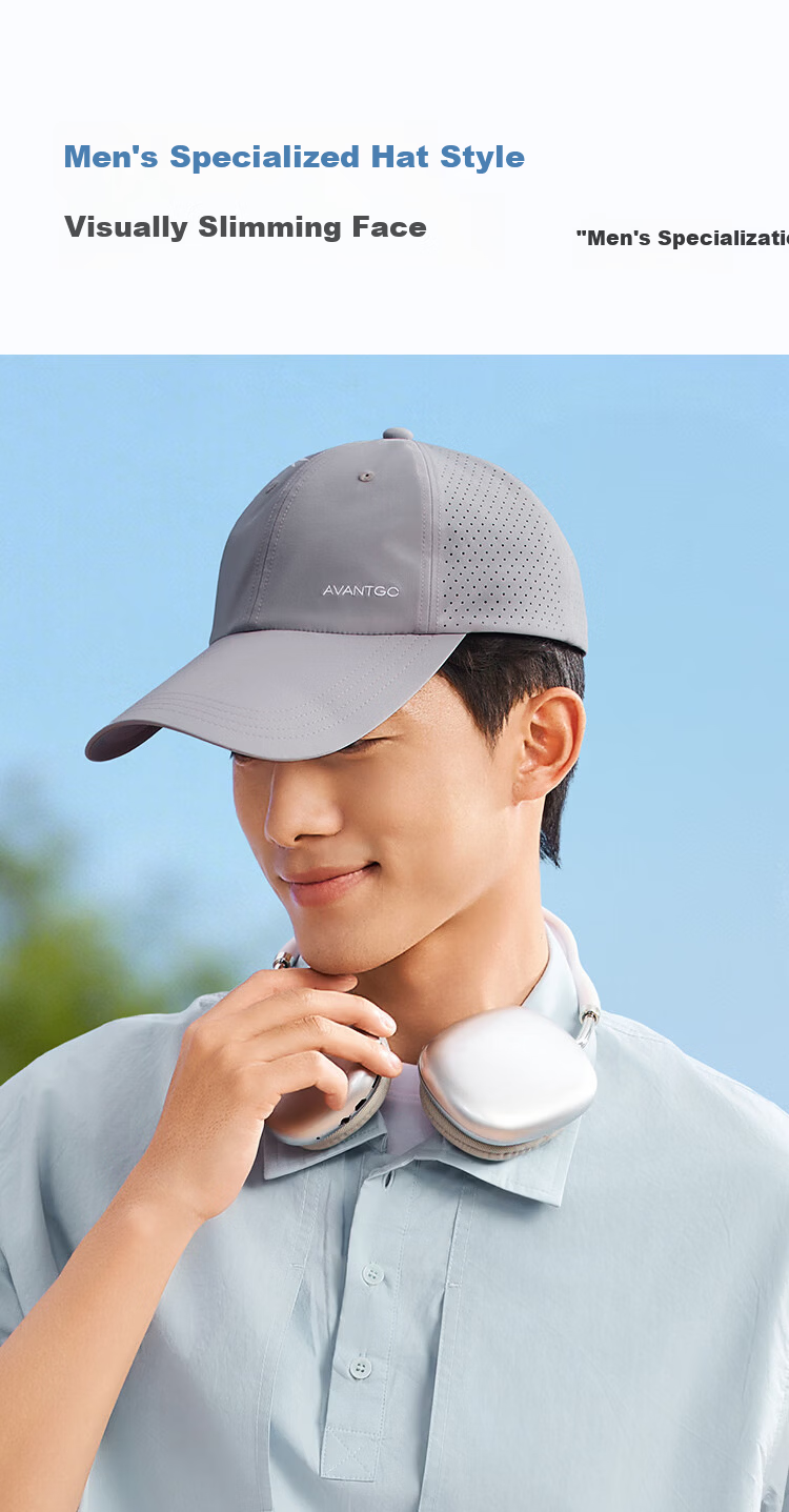 HLA Men's Breathable Baseball Cap Quick-Dry Mesh Design Summer Sun Protection Simple Commuter Sports Comfortable and Sweat-Resistant 6