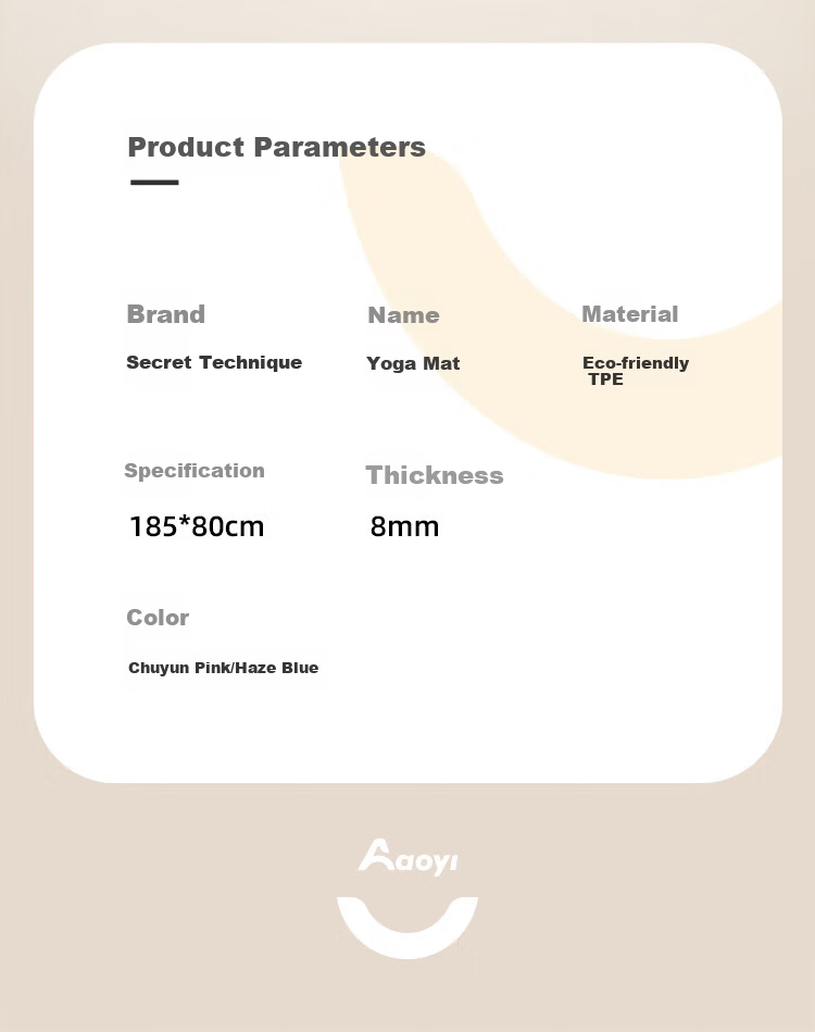 Aoyi Yoga Mat Women's Thickened Home Use Soundproof Shockproof Non-Slip Mat 8