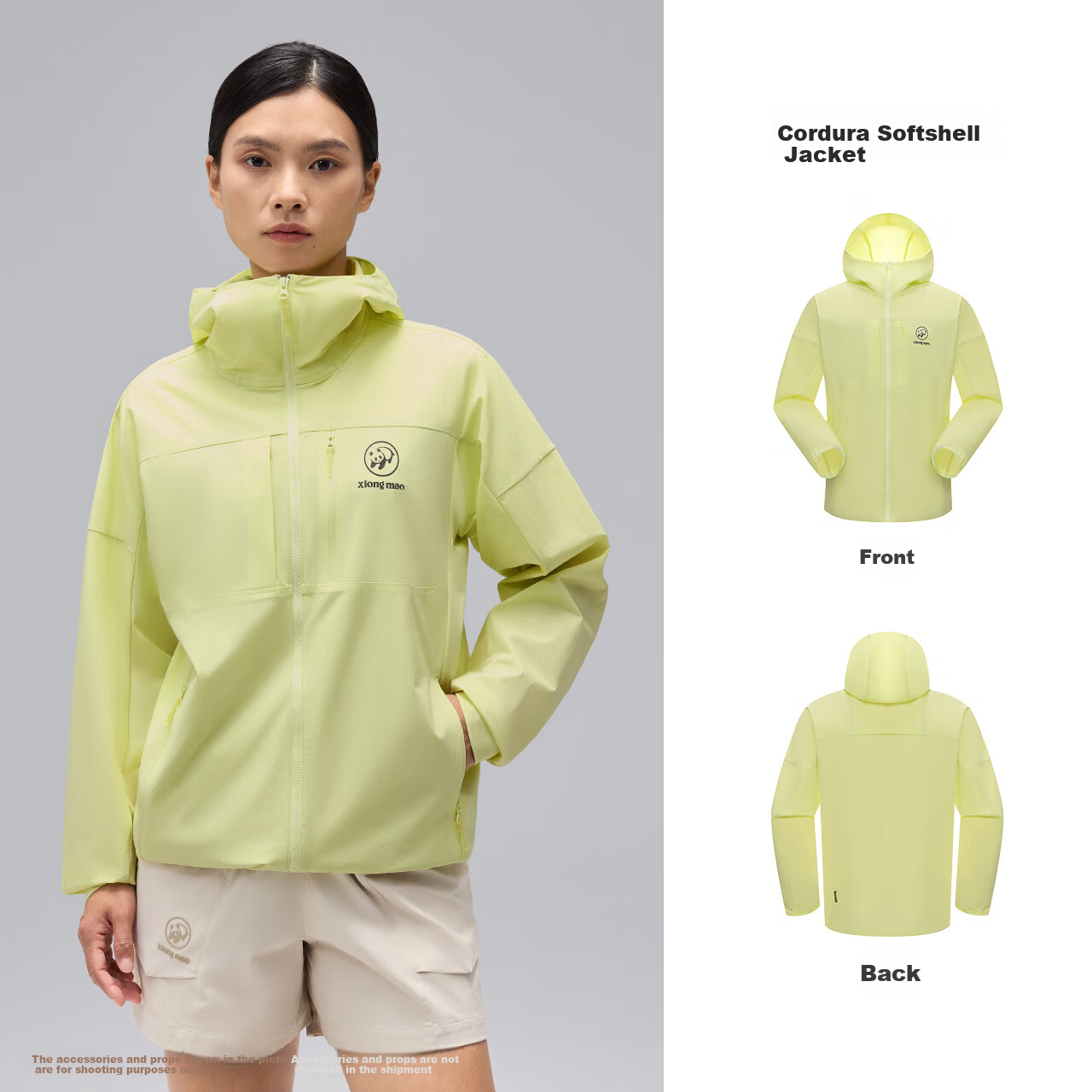 Xiongmao Liu Yifei Same Style [Dunke LT] Outdoor Soft Cordura Shell Jacket Spring And Summer Windproof Wear-Resistant Coat for Men And Wome