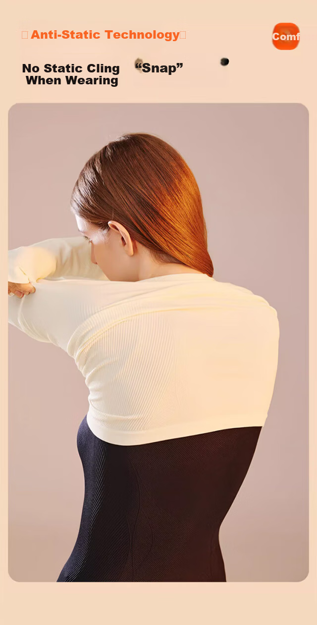 XUEXIMAN Women's Thermal Underwear 2025 New Autumn Winter Slimming Body Shaping Warm Set Slim Fit Top and Bottom 14