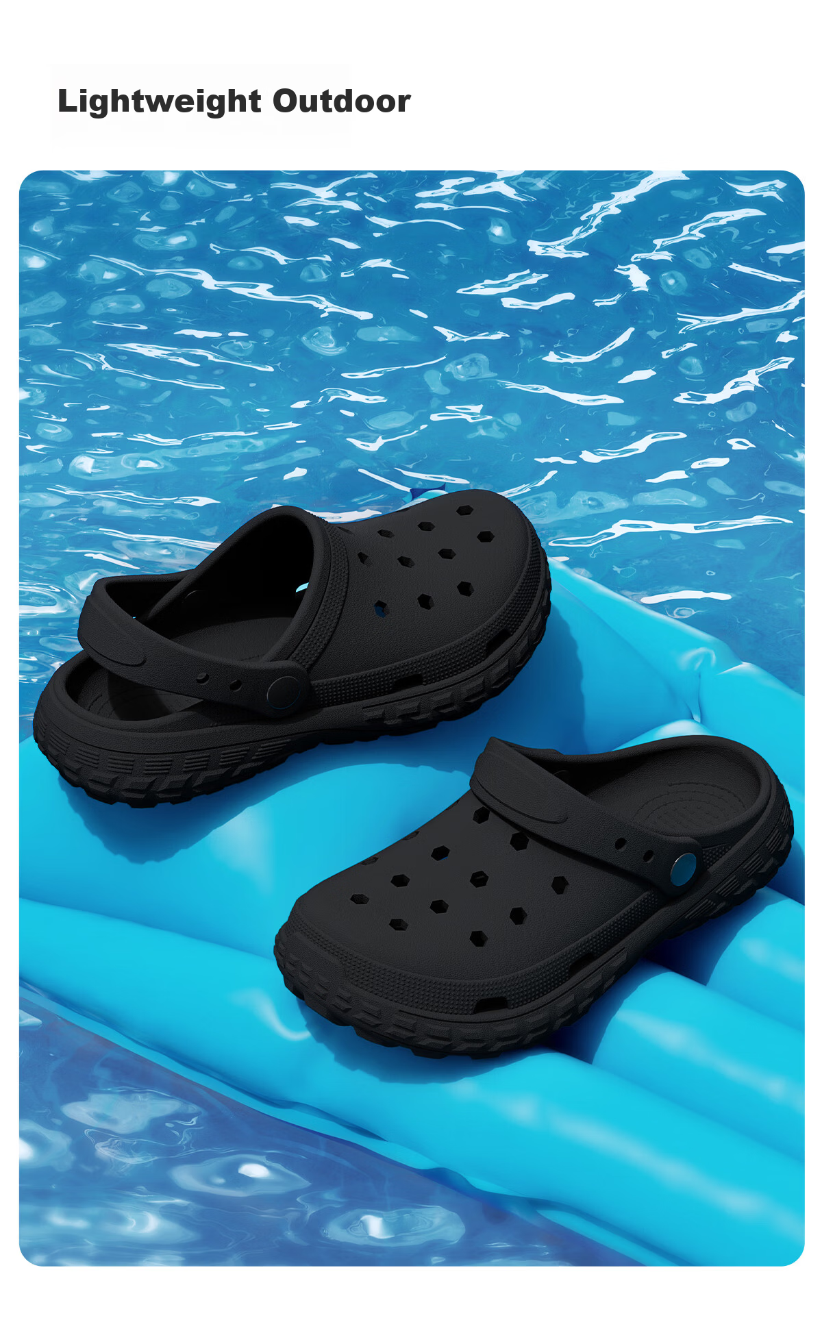 Lidani Antibacterial Odor-Resistant Clog Shoes for Women Beach Non-Slip Slippers Soft Summer New Parent-Child Couple Sandals Female 5