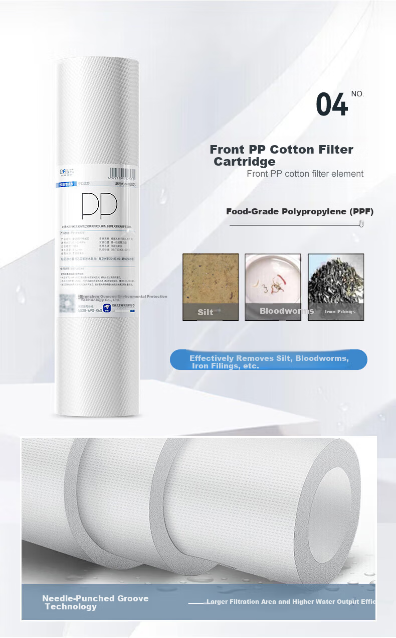 Drill Core Compatible with Meiling, Konka, Aux Water Purifier Heating Integrated 10-Inch Universal Filter Cartridge Full Set Five-Stage Reverse Osmosis Membrane Water Purifier Filter Cartridge 7
