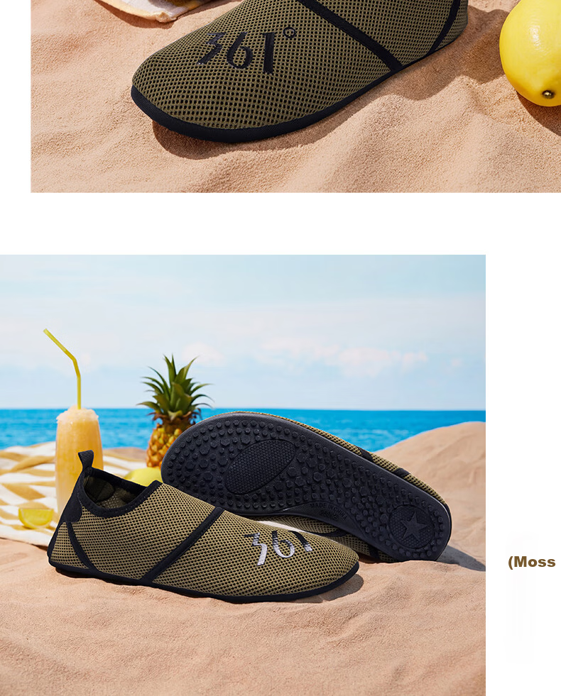 361° Unisex Beach Shoes Snorkeling Water Shoes Anti-Cut Non-Slip Summer Rafting Outdoor Creek Hiking Shoes 622617234-1 22