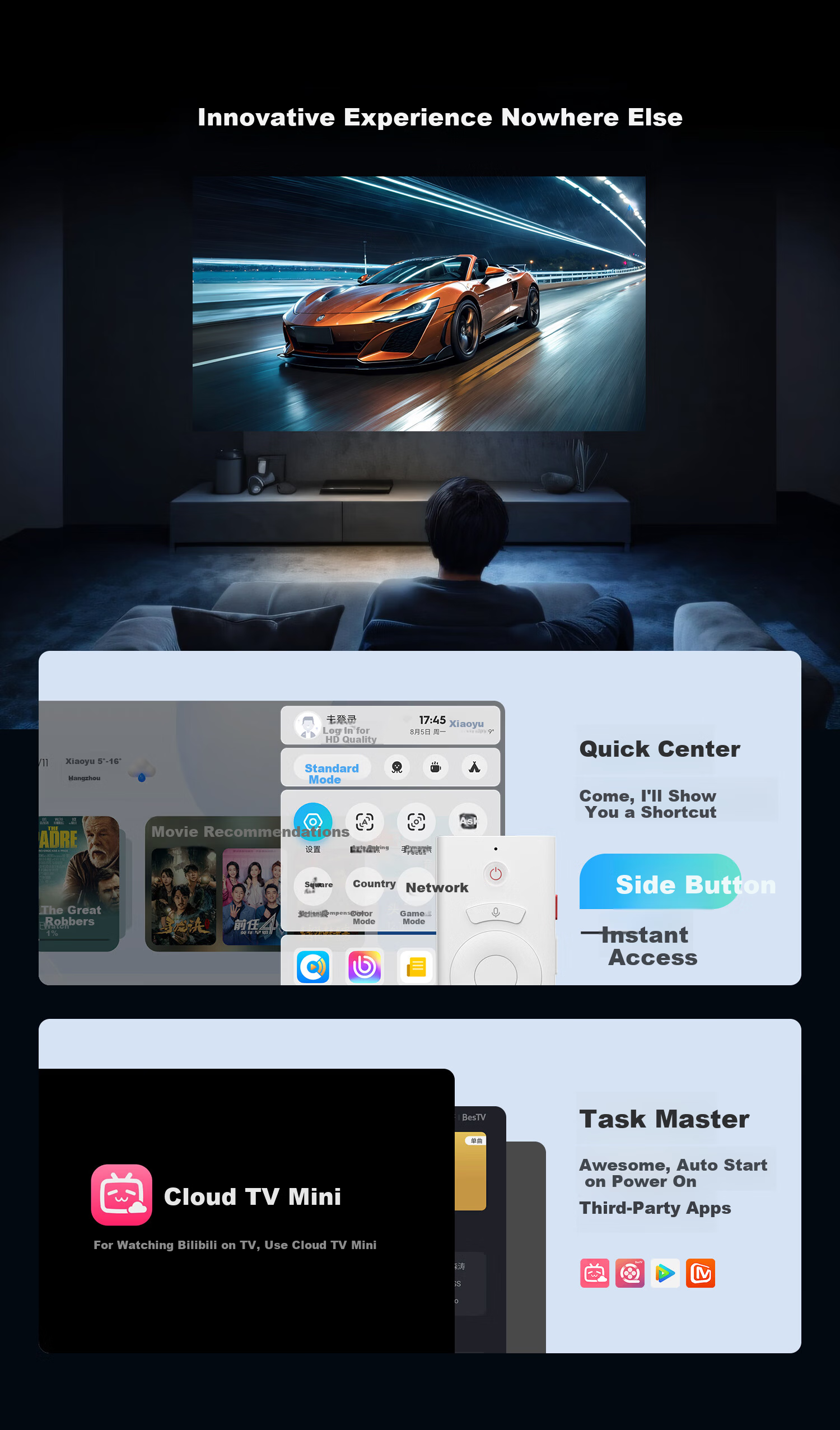 Dangbei Smart2 Projector Home Use HD Portable PTZ Projector Affordable Smart Home Theater National Subsidy (Mijia Connected Atmosphere Speaker) 30