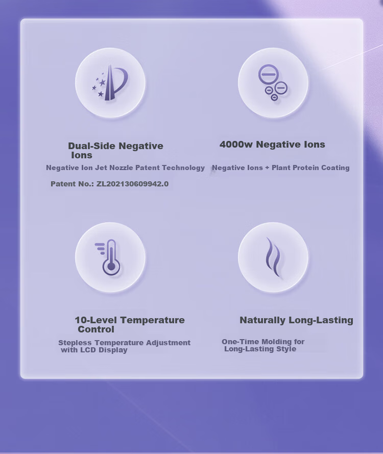 Lena Dual-Channel Negative Ion Curling Iron 32mm Large Barrel Hair Curler Damage-Free Big Waves Electric Curling Wand Bangs Short Hair Curling Iron Gift LN-S10-32 2