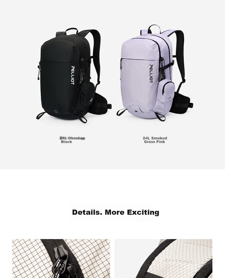 Pelliot Zhao Lusi Edition Outdoor Hiking Backpack Large Capacity Double Shoulder Bag 166025080 White 10