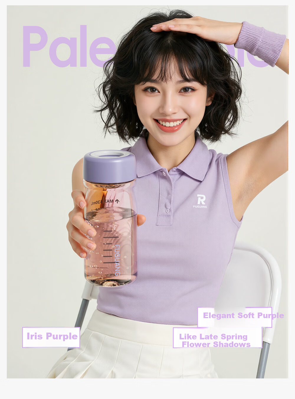 Fuguang PPSU Water Bottle Summer Portable Plastic Cup for Women Students Children High-Value Outdoor Sports Men 5