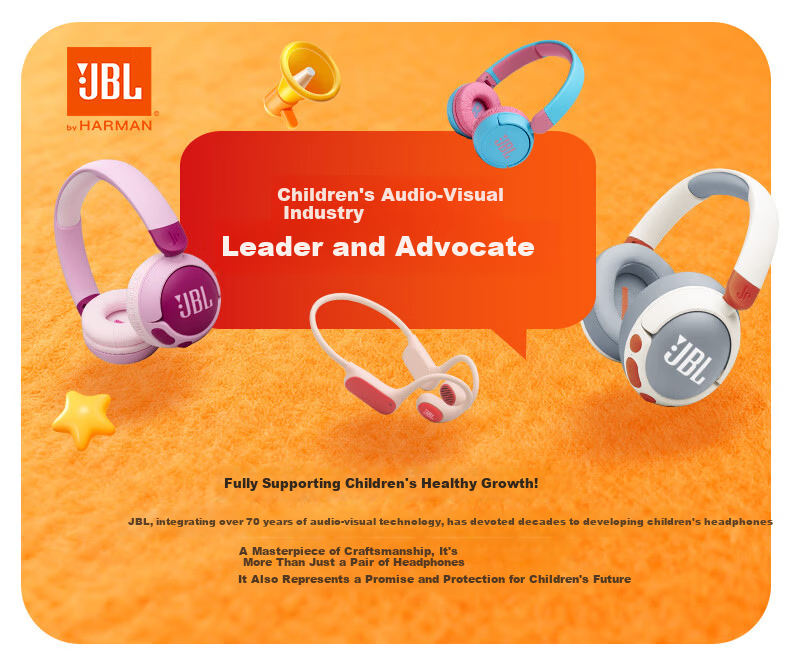 JBL JR Free Open-Ear Wireless Neckband Kids Headphones Non-In-Ear Bluetooth Ear-Hook Student Study Online Class Sports Music Ear Protection Parent-Child Education Sky Blue Purple 1