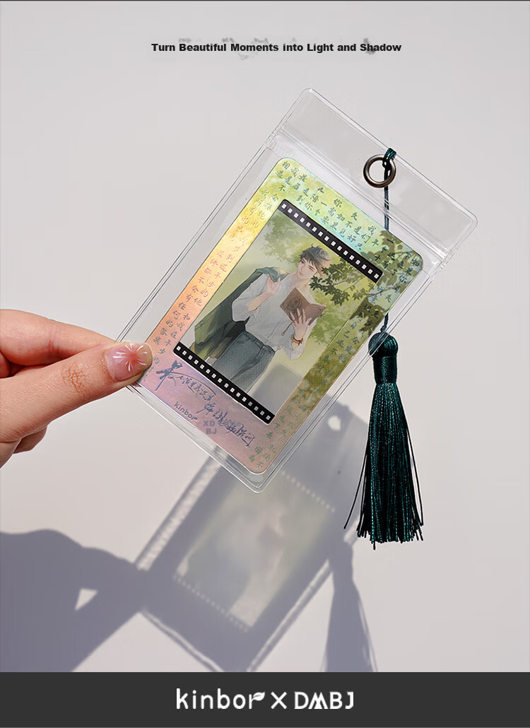 Kinbor Tomb Notes Wu Xie Film Image Creative Bookmark DIY Cultural and Creative Anime Guzi (PVC Sleeve + Postcard + Tassel) Gift Item Mountain Residence Scenery DT57519 11