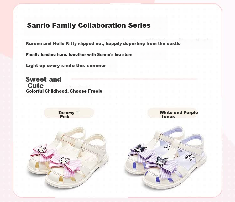 Balabala Sanrio balaOne Kids Sandals Girls 2026 Summer New Breathable Non-slip 2