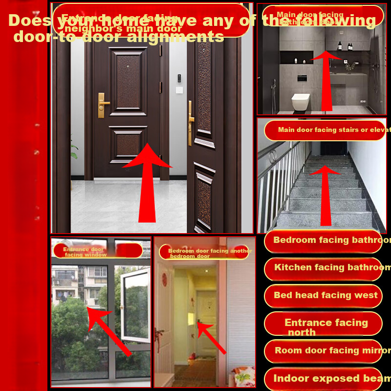 Feng Shui Pavilion Five Emperor Coins Pendant Copper Gourd Genuine Copper Coins Hanging Decoration for Living Room Bedroom Bathroom Entrance with Cinnabar for Safety and Peace 4