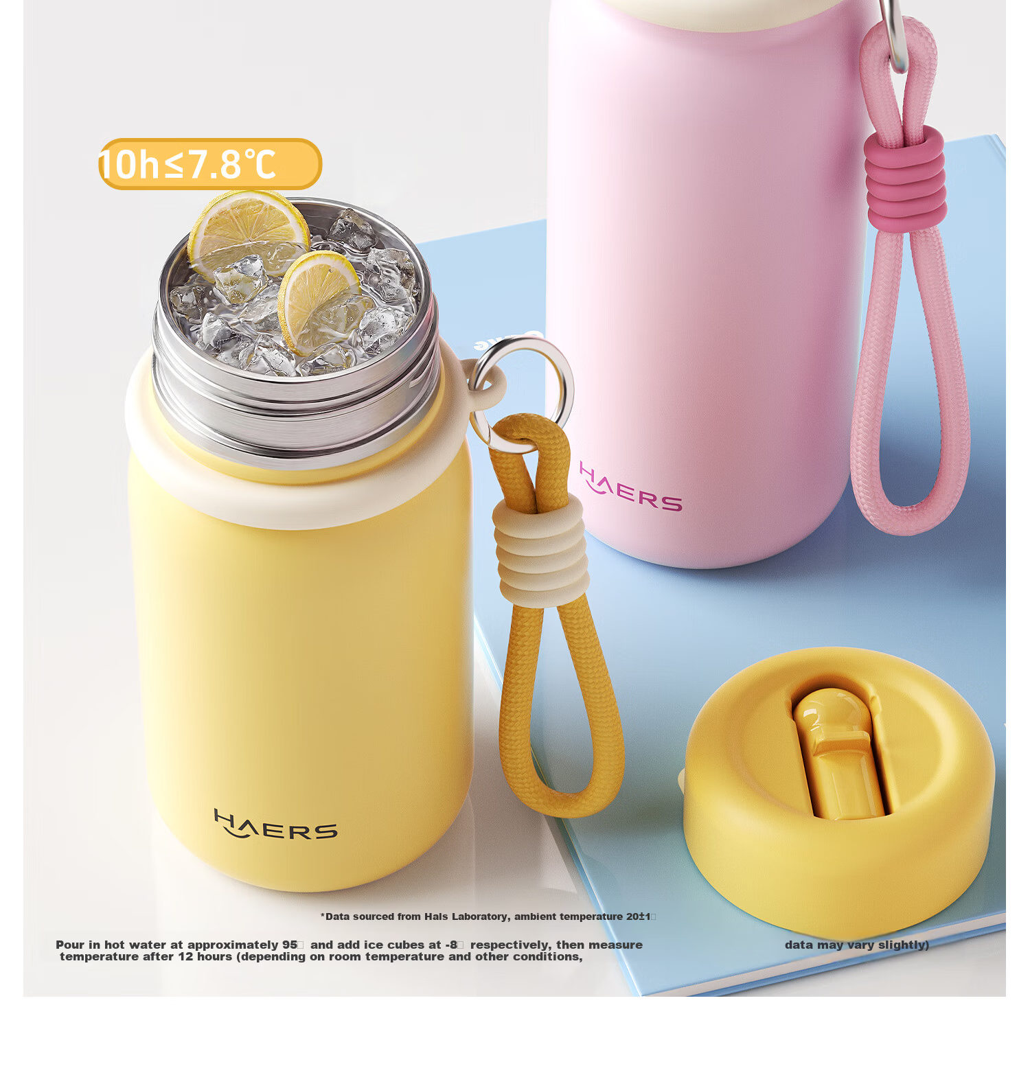 HAERS Mini Pocket Stainless Steel Portable Cup 240ml Milk Coffee Straw Version 10