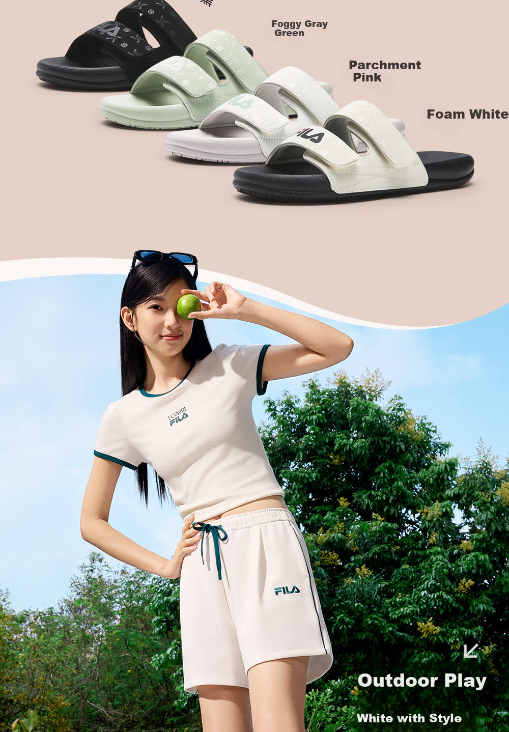 FILA Drift Boat 2 Women's Sports Sandals 2026 Summer New Women's Beach Slippers 9