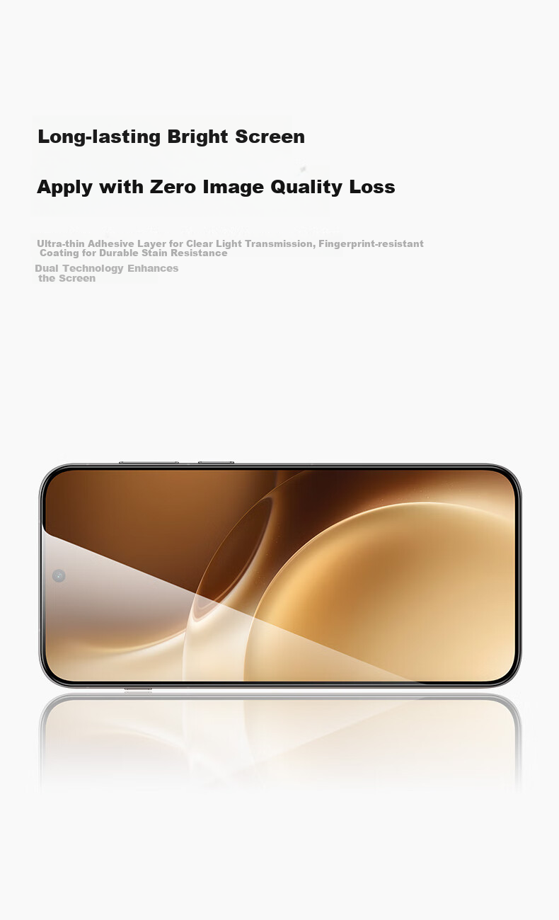 Benks Tempered Glass Screen Protector for vivo X300 Full Coverage Anti-Fingerprint HD Film 1
