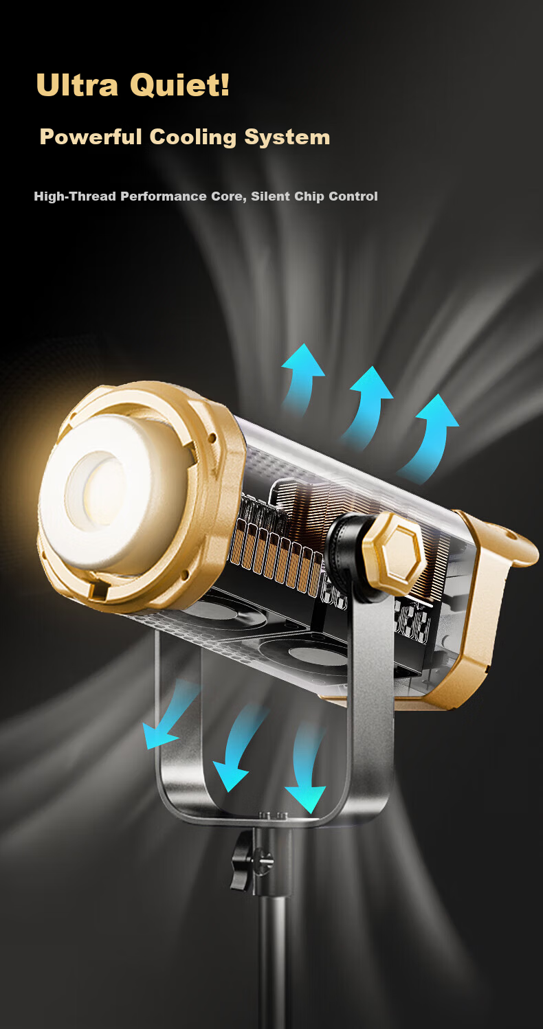 JIMANTU 300W Live Streaming Fill Light Professional COB Photography Lamp Indoor Studio Shooting Live Room Spherical Deep Parabolic Softbox Video Shooting Sunlight Kit 10