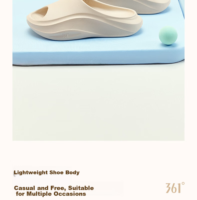 361° Unisex Summer Thick-Soled Sports Sandals Casual Soft Breathable Slippers 622617421-1 11