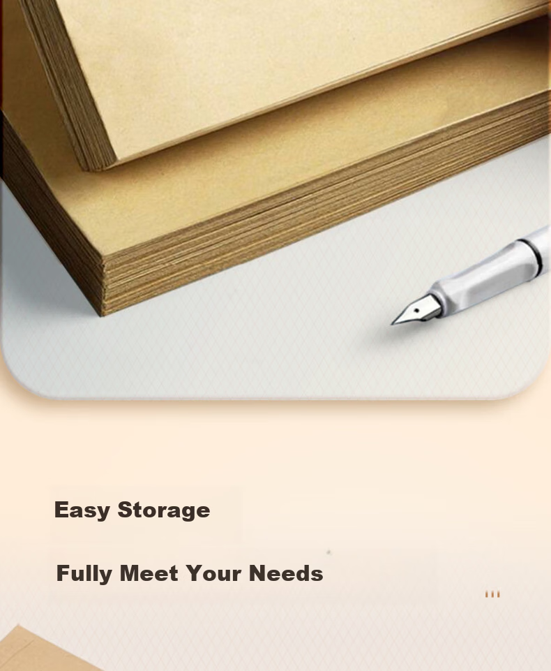 Kelangxinsheng Kraft Paper Standard Envelope, 230*160mm, 120g Thick Pure Wood Pulp Office Bill Folder, Business Letter Envelope, Invoice Bag, Payroll Bag, No. 7, Pack of 20 4