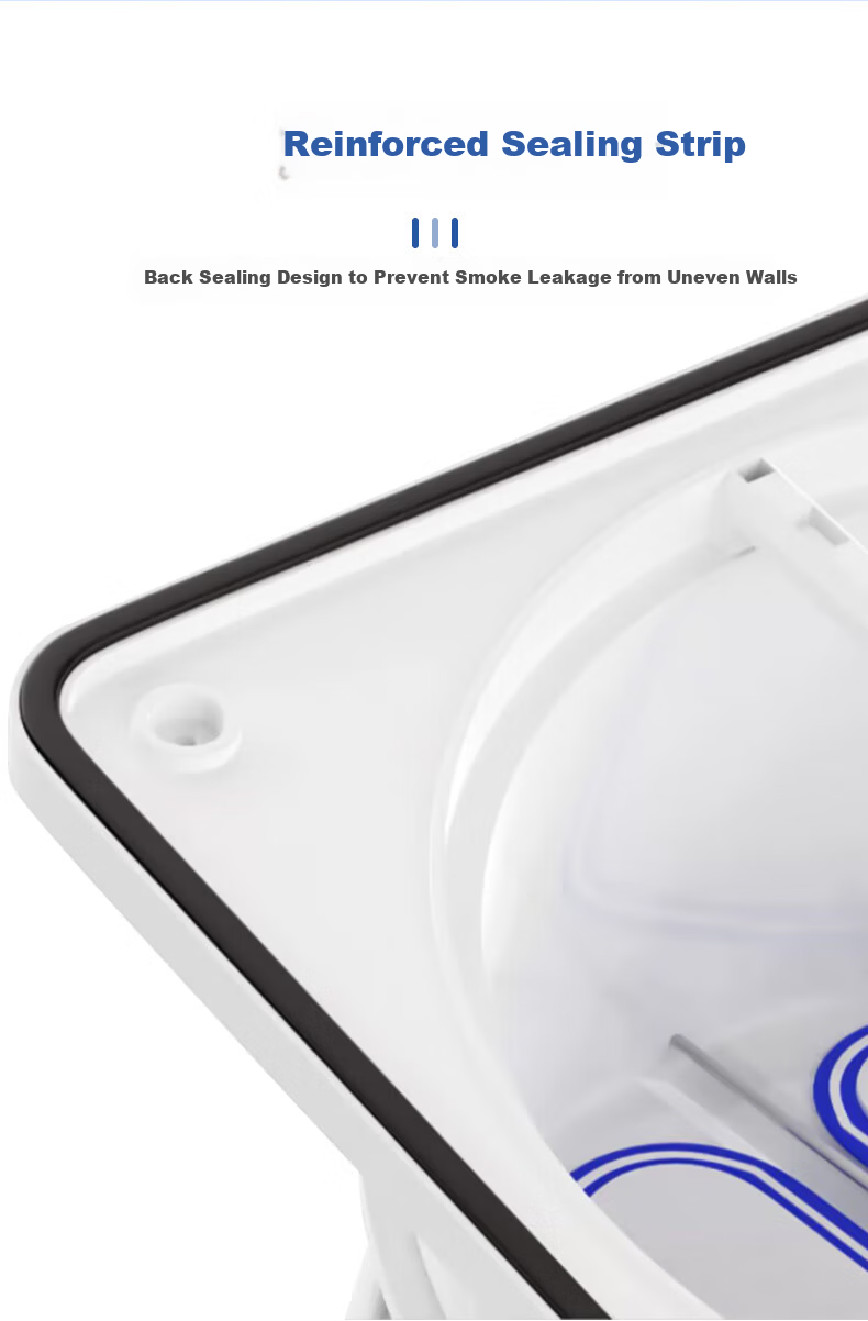 PURPAVWINNER Exterior Wall Range Hood Check Valve Windproof Cap, Household Chimney Check Valve Exhaust Vent Cover, Outdoor Installation Suitable, Can Pass Through Wall 23-45cm Adjustable Chimney Rain Cap 4