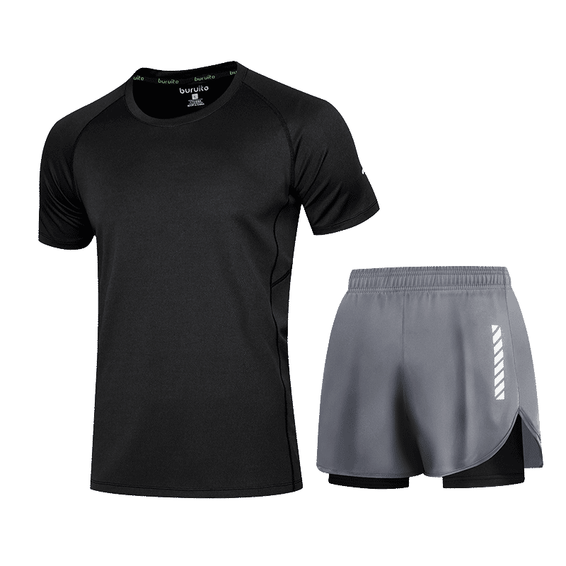 BURUITE Women's Summer Lightweight Quick-Dry Sportswear Set Badminton Yoga Fitness Training Running Apparel