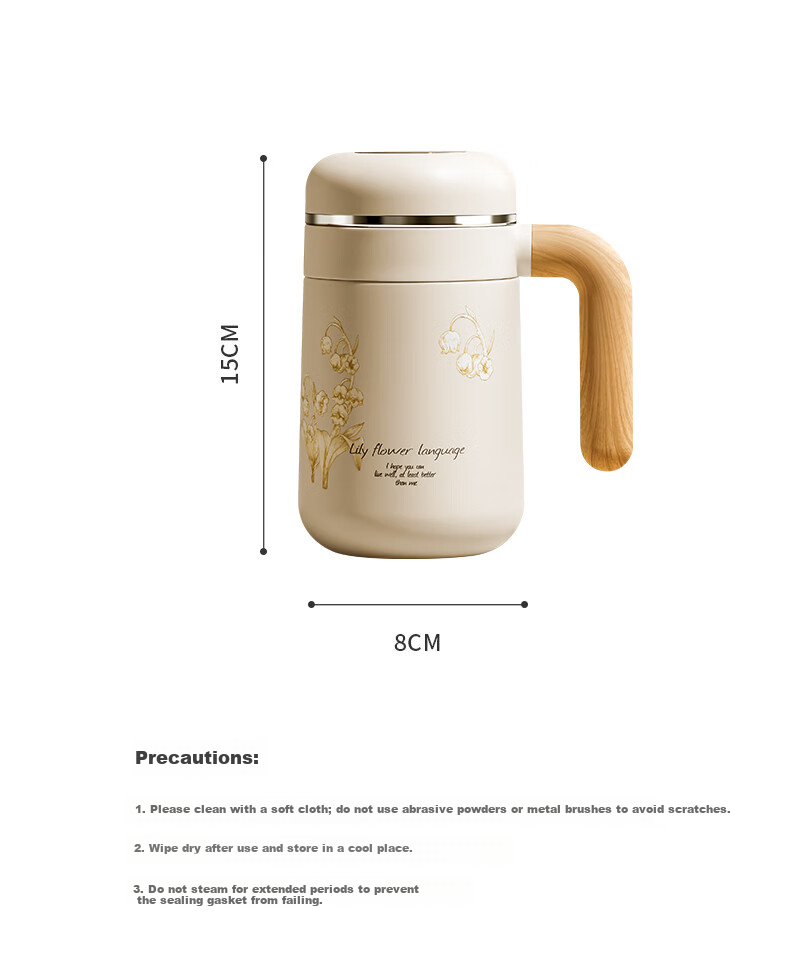 Mi Xiaoshu Insulated Water Bottle for Women High-Value Office Tea Separation Brewing Cup 316 Stainless Steel Nurse Mother's Day Gift 21